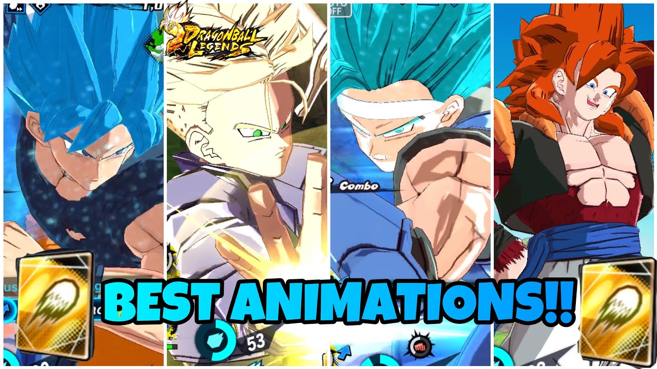 🔥BEST BLAST COVER CHANGE ANIMATIONS IN DRAGON BALL LEGENDS🔥(part 1 ...