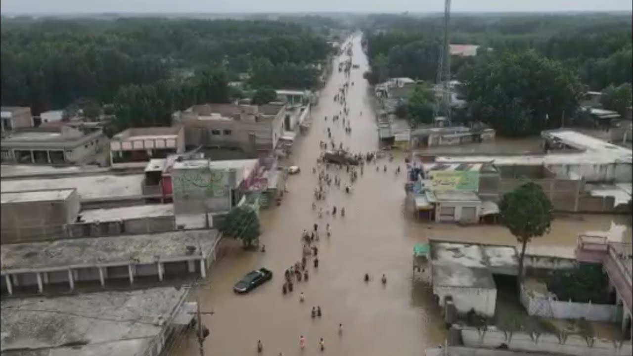 Flood Situation Drone view || Exclusive updates Flood in KPK || 2022