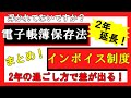 浮かれてないですか？電子帳簿保存法の運用2年延長！今後2年間の過ごし方で差が出る「電子取引」と「インボイス制度」について、今から何をすれば良いかをまとめました#196 #電子取引