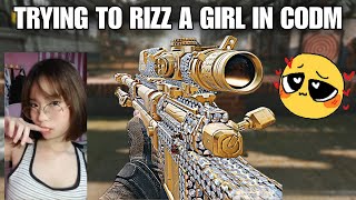 TRYING TO RIZZ GIRLS IN CODM...(SNIPER RIZZ)