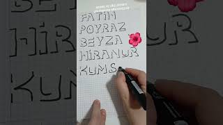 Kumsal İsmi̇ni̇ Yaziyorum