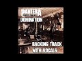 Pantera  domination  guitar backing track with vocals