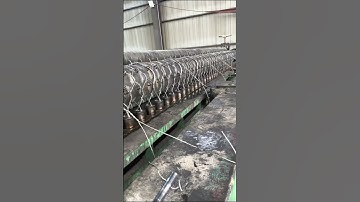 Production of mountain slope protection net