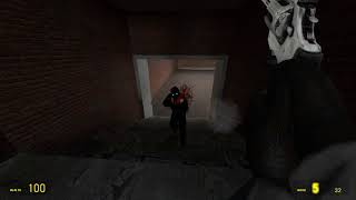 Shooting a Combine Overwatch Soldier