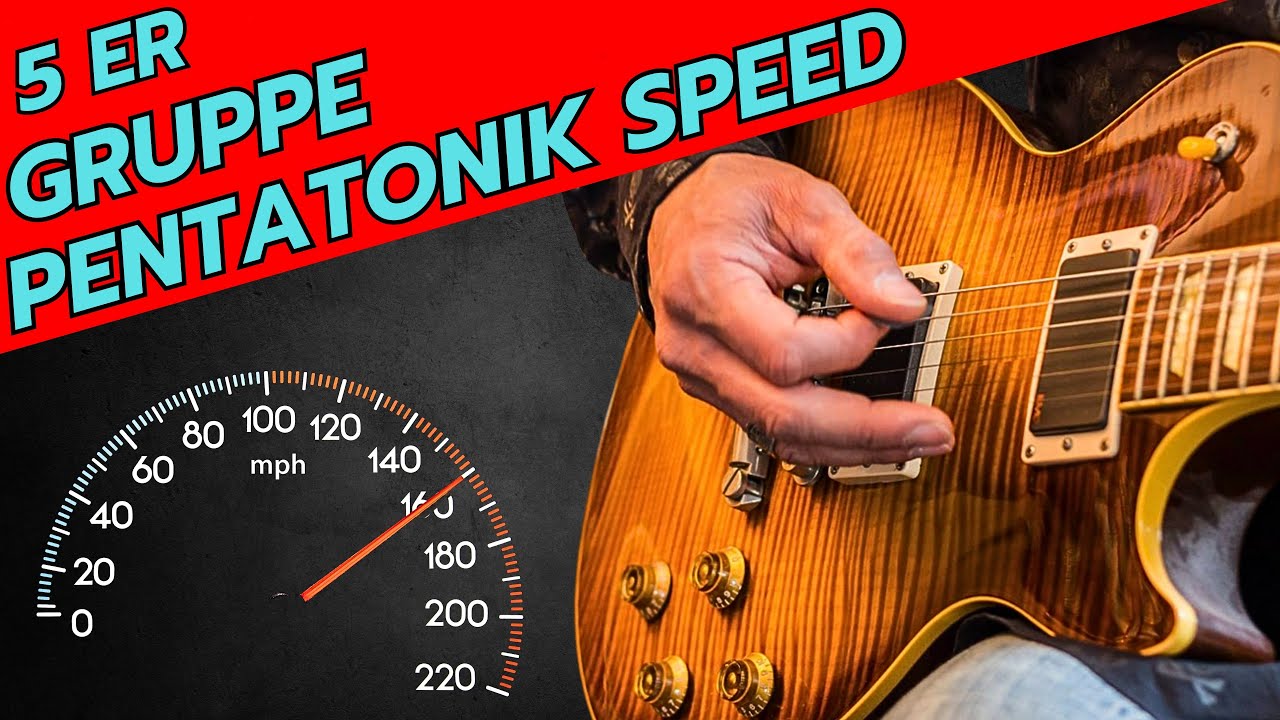 🔥Pentatonik Speed für Rock, Fusion & Metal - Group of 5 / Eric Johnson Style 🎸🤘
