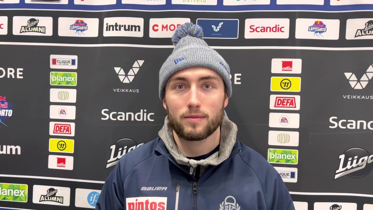 Lukko–Pelicans-jälkihaastattelussa Daniel Audette