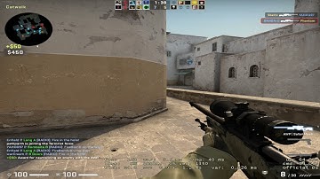 CSGO :AWP NO SCOPE JUMP SHOT DUST 2 XBOX TO TOP MID