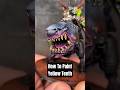 How to paint yellow teeth / horns for 40k Orks #warhammer40k #orks