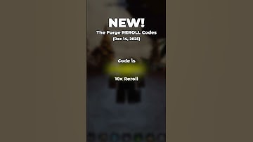 NEW! Roblox The Forge REROLL Codes (Dec 14, 2025) #roblox #robloxedit #gaming #robloxgames