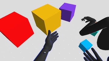 Multiplayer hand tracking game with physics!!!!!!!!