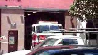 SAN FRANCISCO FIRE DEPARTMENT TRUCK 1 TURNING OUT