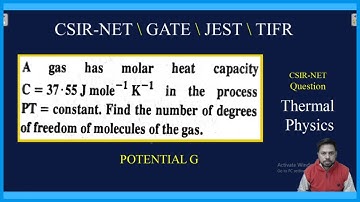 Practice Question for CSIR-NET | Degree of Freedom | Thermodynamics | POTENTIAL G