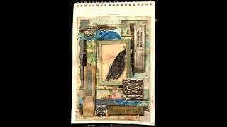 Collage Art Journal Page #CCBTravelArtJournalProject - Architextures by 7Gypsies - July screenshot 1