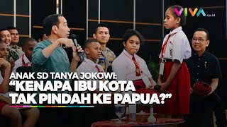 Jawaban Jokowi Ditanya Anak SD Kenapa Ibu Kota Tidak di Papua