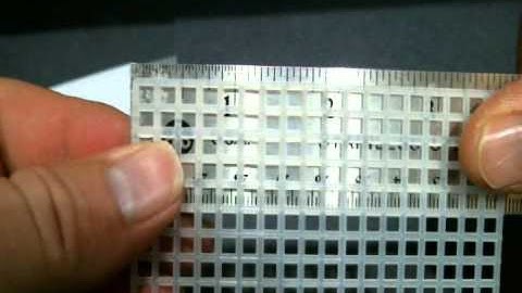 How to Tell the Count Size of a Piece of Plastic Canvas