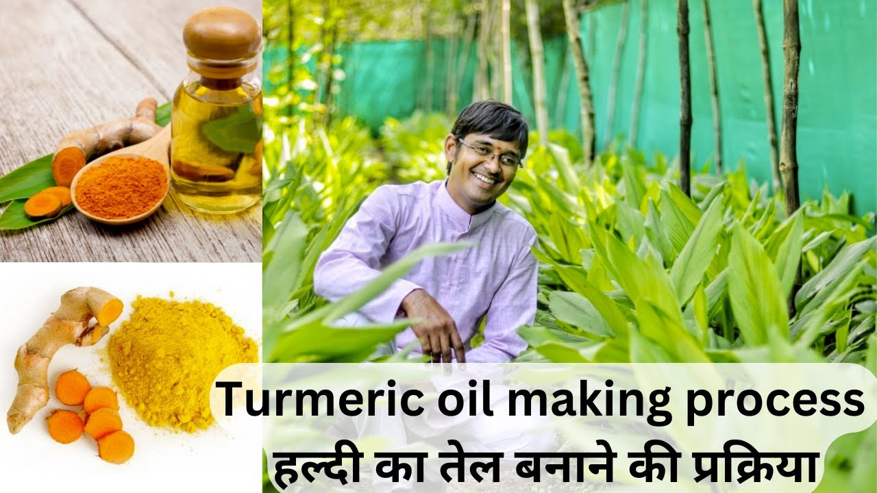 Turmeric Thread Making Process हल्दी का तेल बनाने की प्रक्रिया | Turmeric oil making process | Akash ...