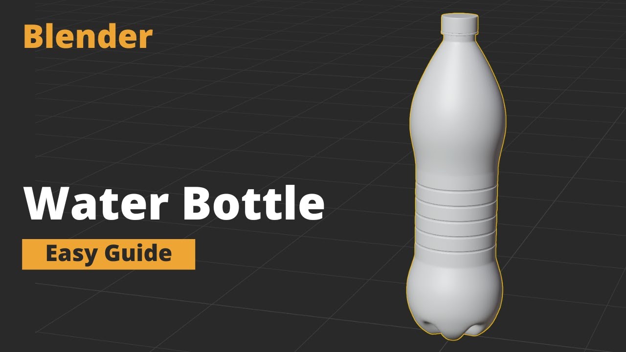 Blender Beginner Tutorial : Realistic Water Bottle 