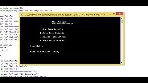 Simple Billing System