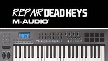 how to repair dead keys fixed m-audio axiom midi keyboard