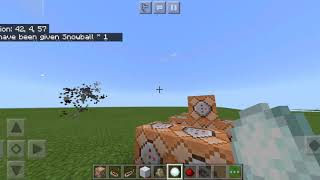 how to make an explosive snowball in mcpe (map download)