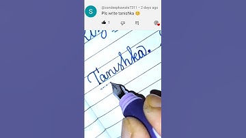 "Tanishka" beautiful name written by Iwrite!! #cursive