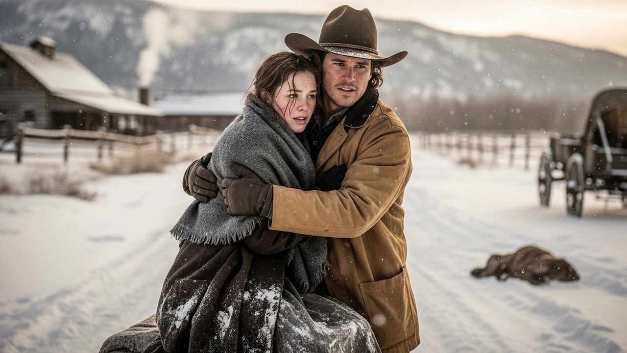 Her Stepbrother Left Her At A Crossroads In Winter, The Cowboy Found Her And Took Her Home