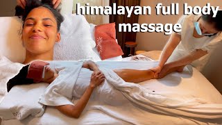 ASMR: The MOST RELAXING HIMALAYAN SALT STONE MASSAGE with Tibetan BOWL!