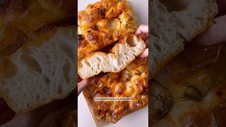 The Easiest NoKnead Focaccia Recipe!#homemade#focaccia#easyrecipe#sourdough#bread#shorts#tutorial