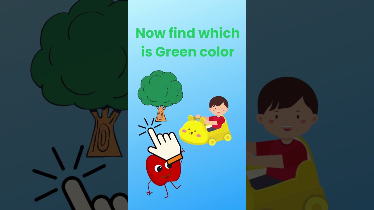 Montessori Color Puzzle | Find the Green Object