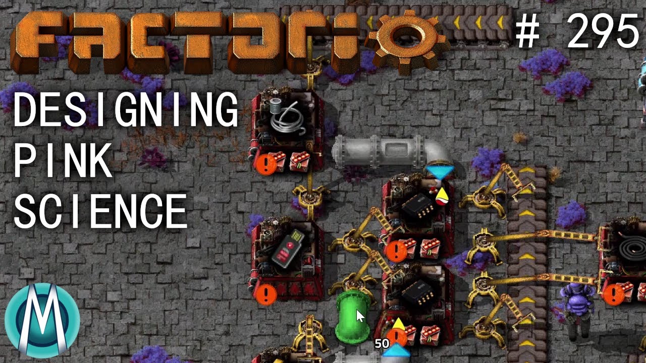 [Factorio 1.1 4K] Angel/Bobs Ep 295: Designing Pink Science - YouTube