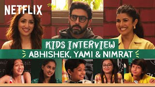 Kids Quiz Abhishek Bachchan, Yami Gautam & Nimrat Kaur🤭 | Dasvi | Netflix India