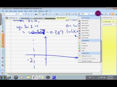 Sketching Logarithm Graphs