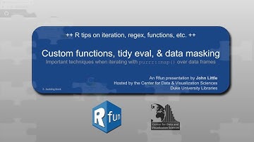 Custom functions, tidy evaluation, and data masking