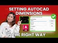 How to Set Dimensions in AutoCAD 2024