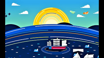 How to Create Kurzgesagt Sunrise Landscape Vector,Adobe Illustrator CC,Tutorial