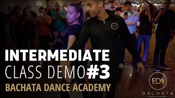 Intermediate Bachata Combination -  Class Recap #3 - Demetrio & Nicole - Bachata Dance Academy