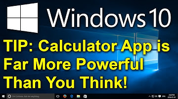 ✔️ Windows 10 Tip - Calculator App is Far More Powerful Than You Think!