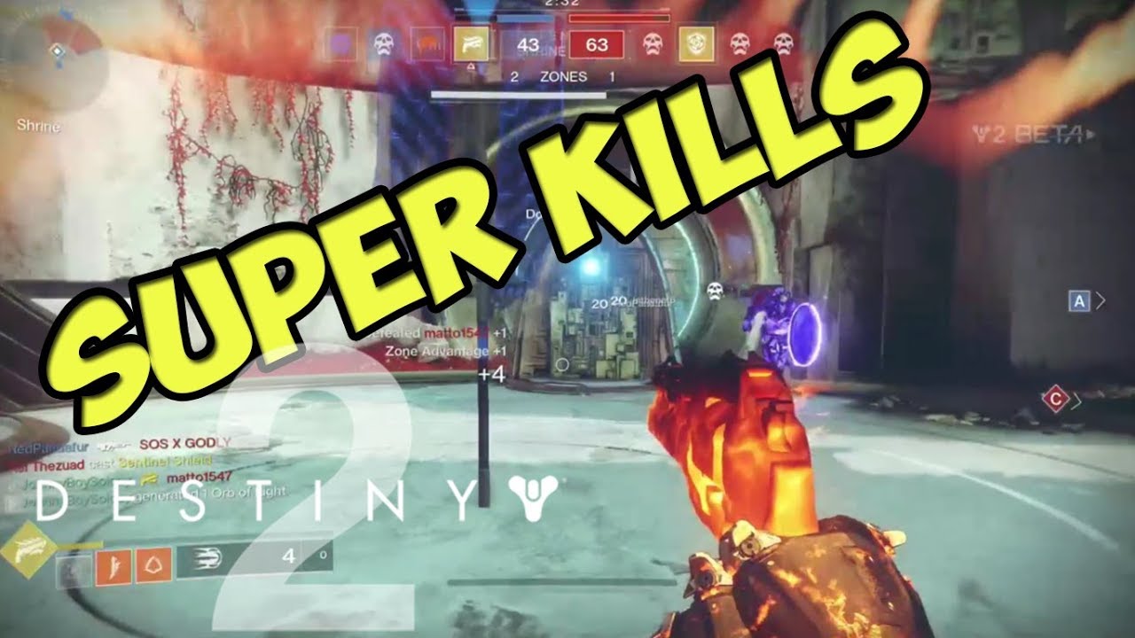 Destiny 2 Beta: Super Kills 2, Crucible, Beta Gameplay