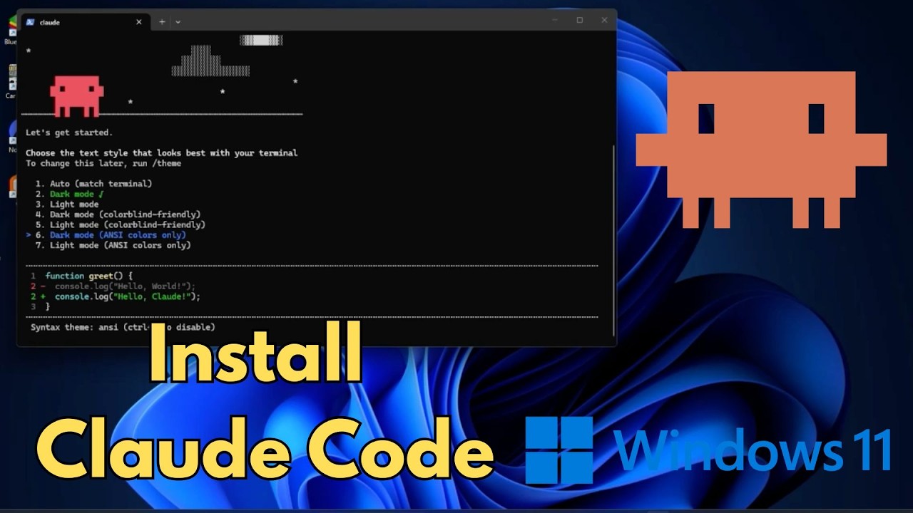 How to Install Claude Code on Windows 11 - YouTube