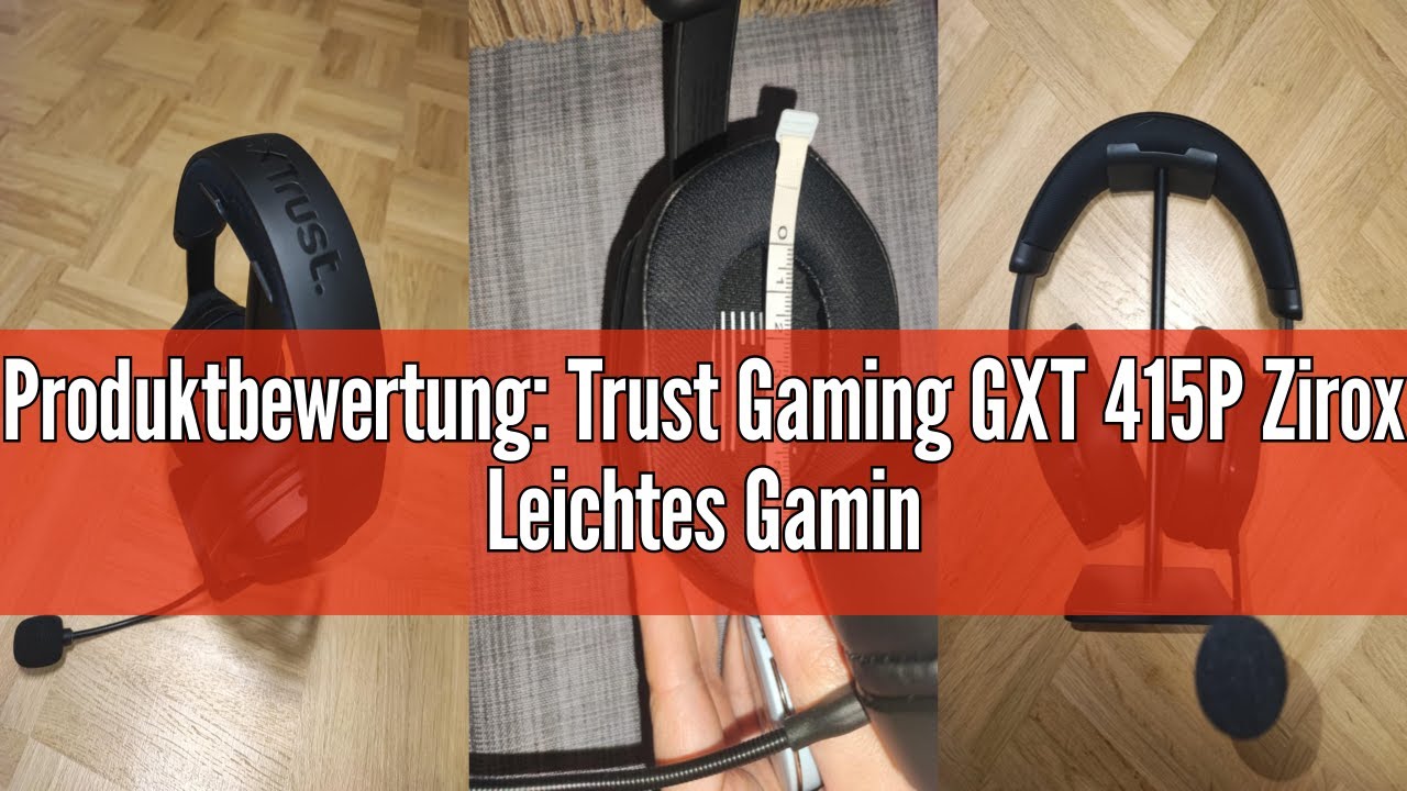 Produktbewertung: Trust Gaming GXT 415P Zirox Leichtes Gaming Headset mit 50-mm-Treiber für PC, Xbox