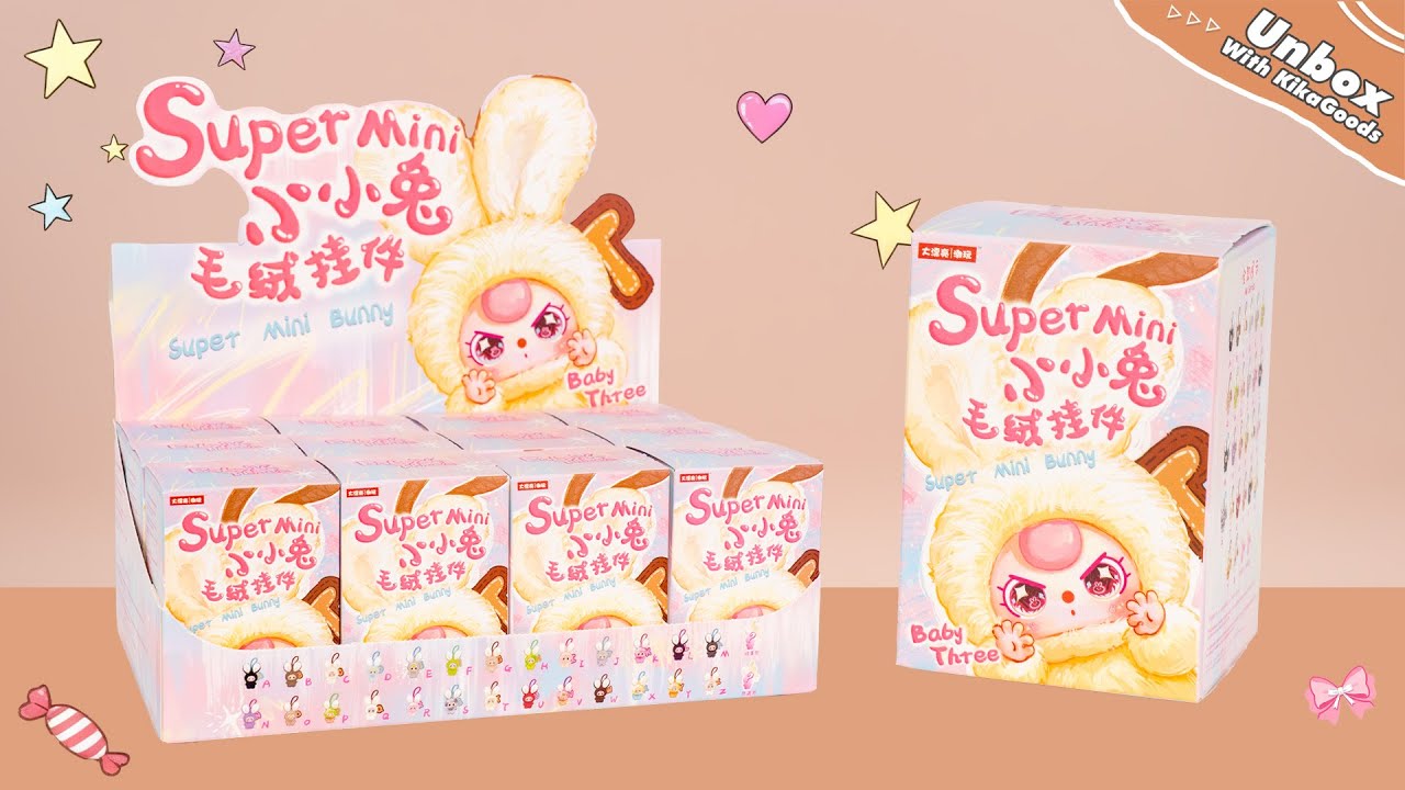 Unboxing Baby Three Super Mini Bunny Series Plush Blind Box