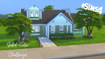 Solid Color Challenge *Green* | Sims 4 Speed Build