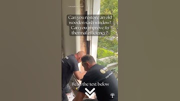 Restoring old wooden sash window