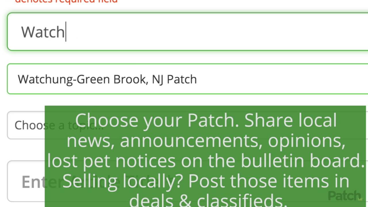 How to Upload a Patch Article