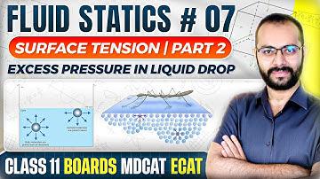 Class 11 Physics | Fluid Statics 07 | Surface Tension Part 2 | Capillary Action | Boards ECAT MDCAT