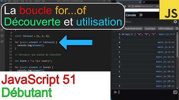 JavaScript51-La boucle for of-Découverte et utilisation-Débutant