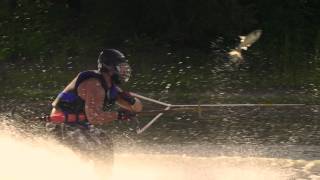 Slow Mo Carp [Stabbing] on Water Skis! | Off the Hook: Extreme Catches