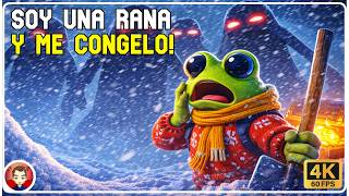 Sobrevivir al FRIO siendo RANA es IMPOSIBLE (pero lo intenté) | Froggy Hates Snow | 4K60fps