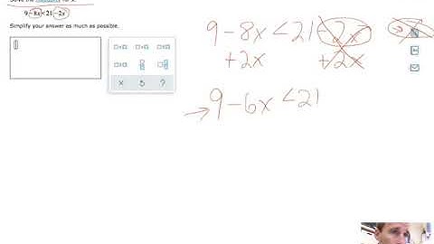 Solving a linear inequality with multiple occurrences of the variable: Problem type 1