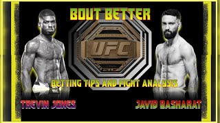 JOEY'S PICK & FIGHT ANALYSIS AND PREDICTION OF TREVIN JONES VS JAVID BASHARAT @ UFC FIGHT NIGHT